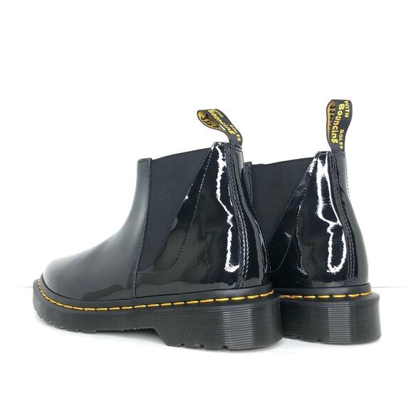 NIB Dr Martens Chelsea Pointed Toe Bianca Patent Lamper Boots Women’s 6 Shoes - Picture 5 of 12